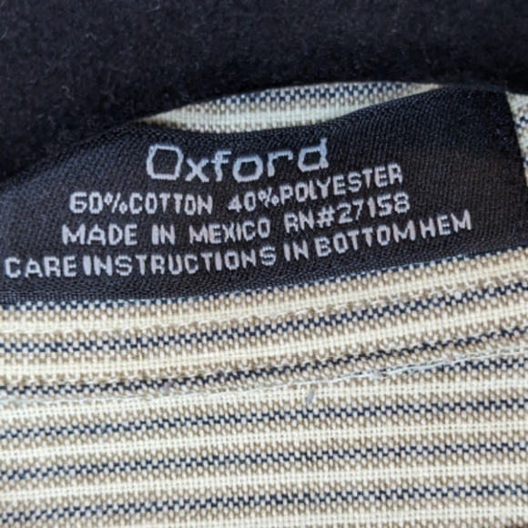 Croft & Barrow Oxford Wrinkle-Resistant Button-Down Shirt, Size 16 34/35 - Picture 4 of 11